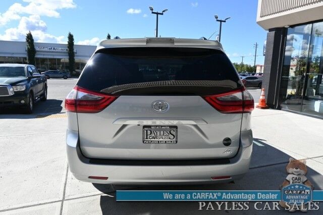 2020 Toyota Sienna LE / AWD / Premium Cloth Seats / Adaptive Cruise Control / Lane Departure & Blind Spot Alert / Apple CarPlay & Android Auto / Back Up Camera / 3rd Row / Rear Captains Chairs / Seats 7 / 24 MPG / 1-Owner Anchorage AK