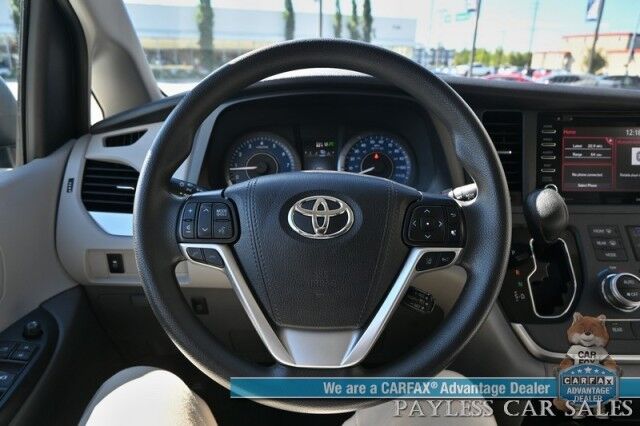 2020 Toyota Sienna LE / AWD / Premium Cloth Seats / Adaptive Cruise Control / Lane Departure & Blind Spot Alert / Apple CarPlay & Android Auto / Back Up Camera / 3rd Row / Rear Captains Chairs / Seats 7 / 24 MPG / 1-Owner Anchorage AK