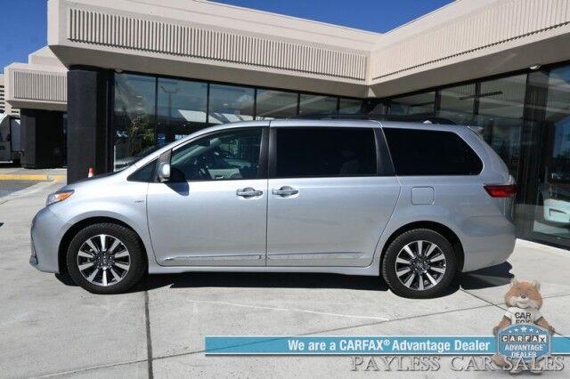 2020 Toyota Sienna LE / AWD / Premium Cloth Seats / Adaptive Cruise Control / Lane Departure & Blind Spot Alert / Apple CarPlay & Android Auto / Back Up Camera / 3rd Row / Rear Captains Chairs / Seats 7 / 24 MPG / 1-Owner Anchorage AK