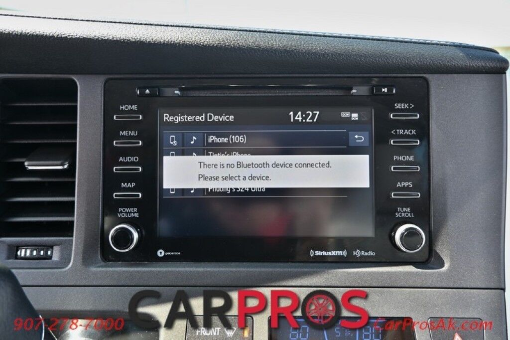 2020 Toyota Sienna XLE - 3.5L V6 - Automatic - All Wheel Drive - Front Power Leather Seats - Power Windows & Door Locks - Bluetooth - Navigation - Backup Camera - Sunroof - 3rd Row Seeating - 1 Owner Anchorage AK