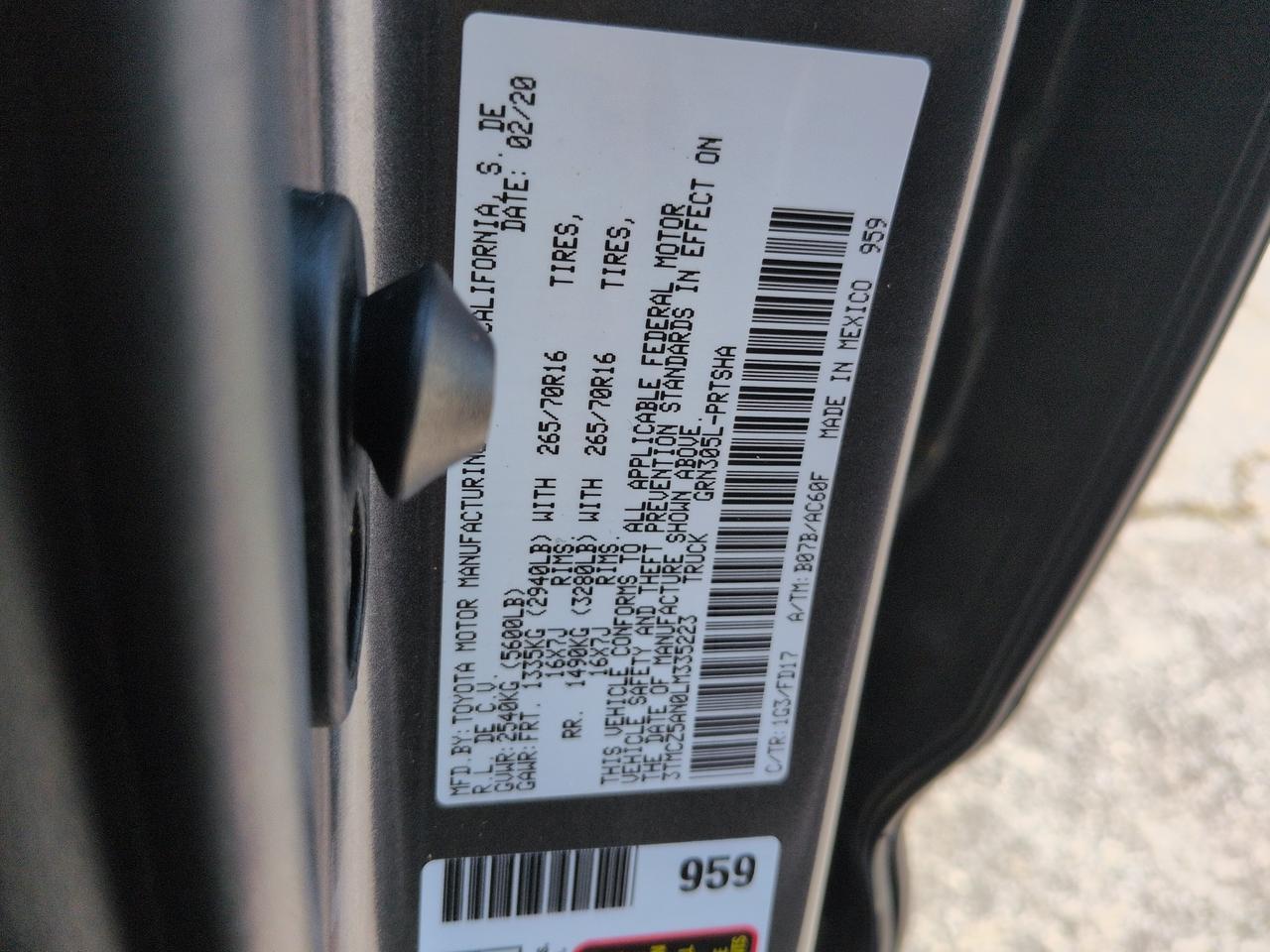 2020 Toyota Tacoma 4WD TRD Off Road Winder GA