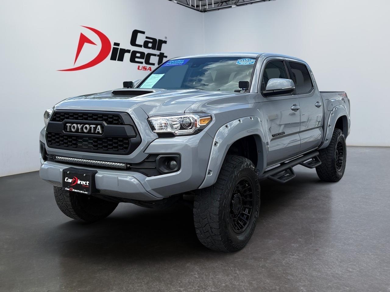 2020 Toyota Tacoma 4WD TRD Sport, LIFTED, FENDER FLARES, RUNNING BOARDS, FRONT GRILL LIGHT BAR, LANE KEEP ASSIST, COLLISION ALERT, APPLE CARPLAY/ANDROID AUTO, CUSTOM FUEL WHEEL, LOW MILEAGE, CLEAN CARFAX, TAKE THIS TOYOTA HOME TODAY!