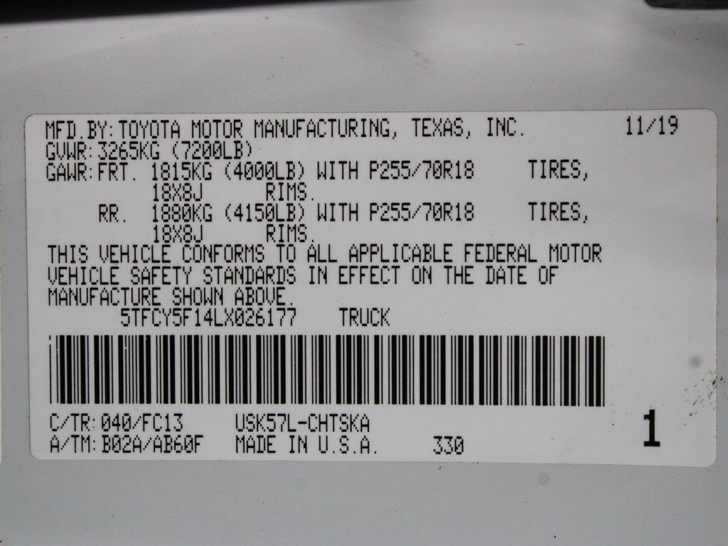 2020 Toyota Tundra 4x4 Double Cab SR5 Fond du Lac WI