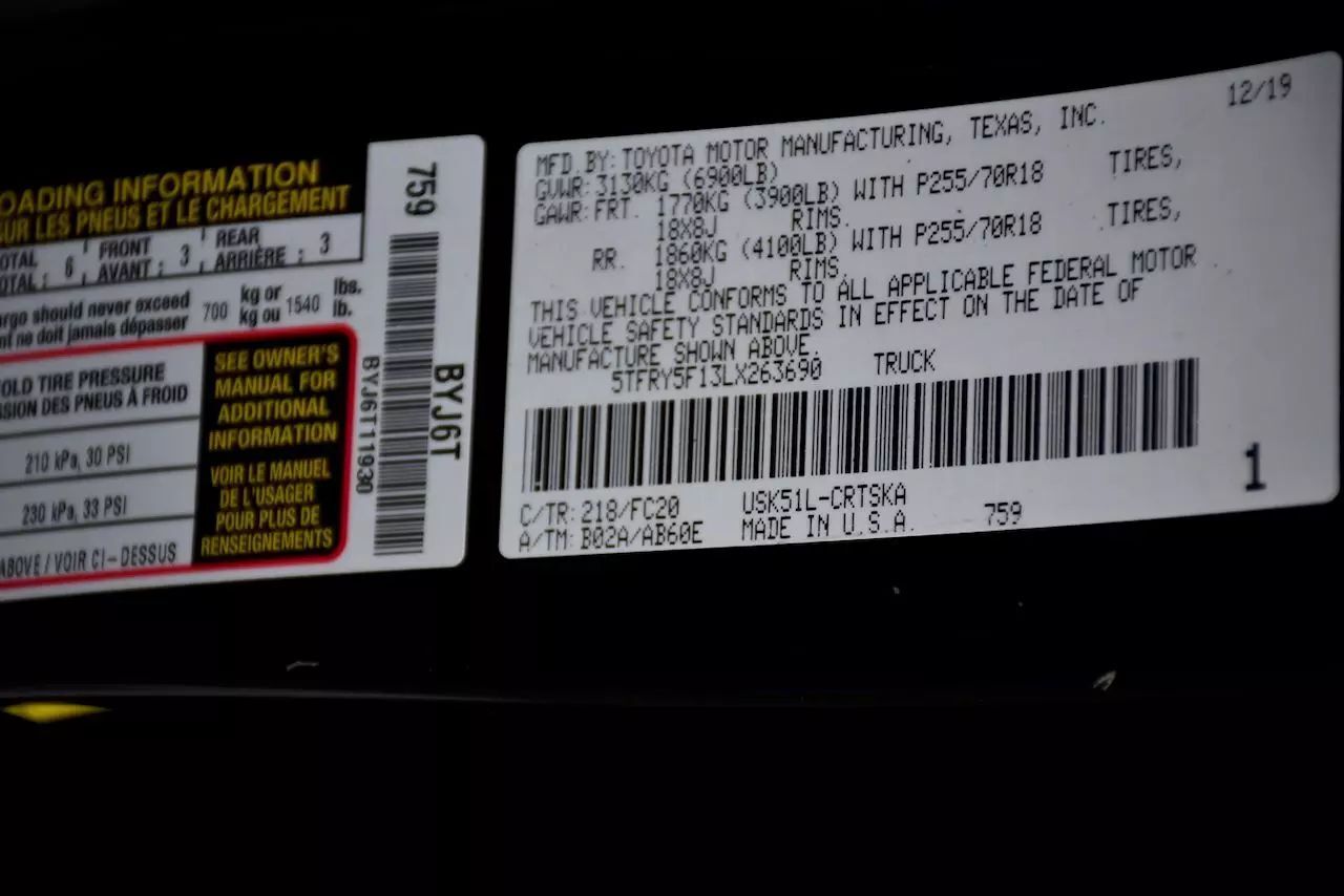 2020 Toyota Tundra Double Cab SR5 Pickup 4D 6 1/2 ft Doral FL