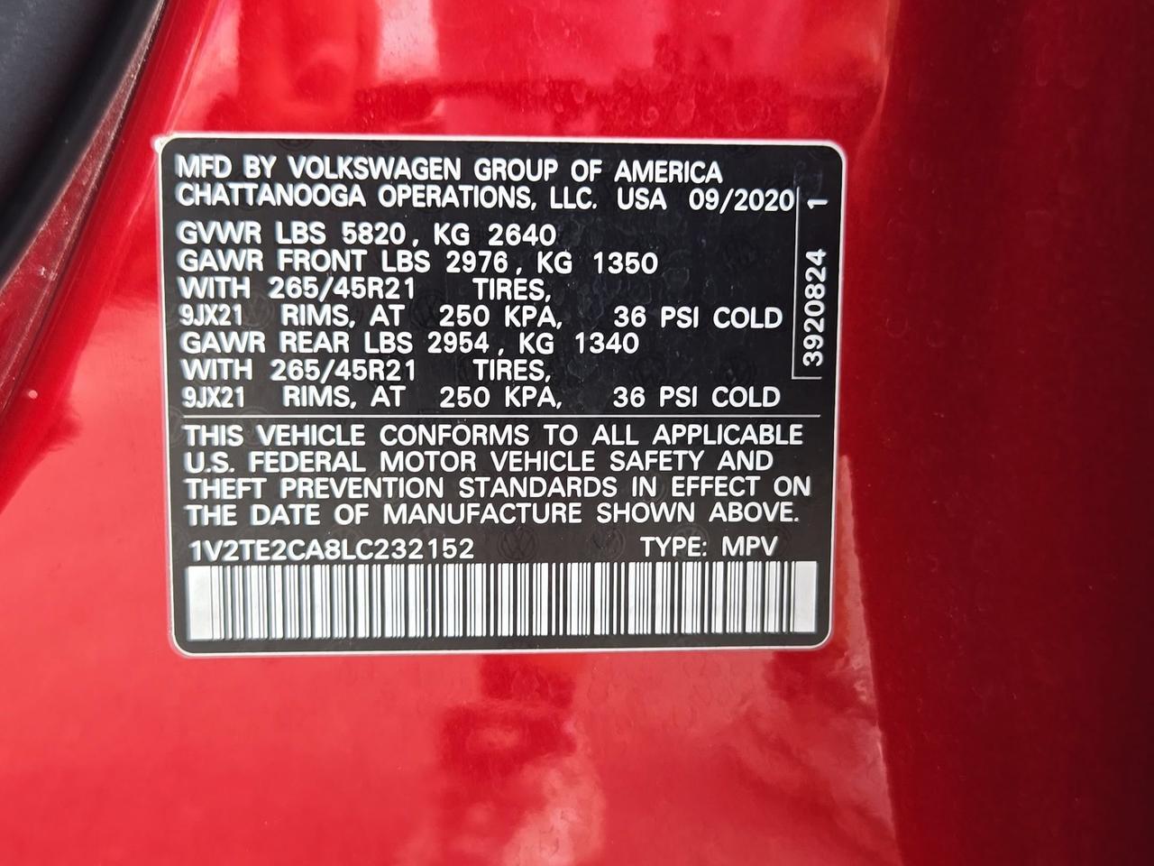 2020 Volkswagen Atlas Cross Sport 3.6L V6 SEL Premium R-Line San Antonio TX
