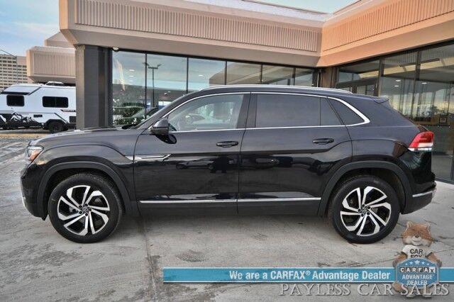 2020 Volkswagen Atlas Cross Sport SEL Premium / AWD / Auto Start / Heated & Cooled Leather Seats / Heated Steering Wheel / Navigation / Sunroof / Fender Speakers / Adaptive Cruise / Blind Spot & Collision Alert / Tow Pkg / 1-Owner Anchorage AK