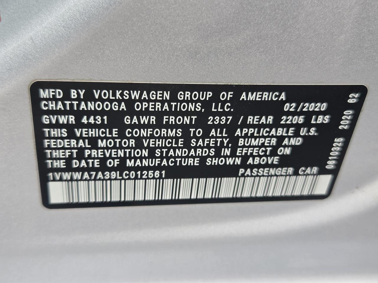 2020 Volkswagen Passat 2.0T SE Auto Beeville TX