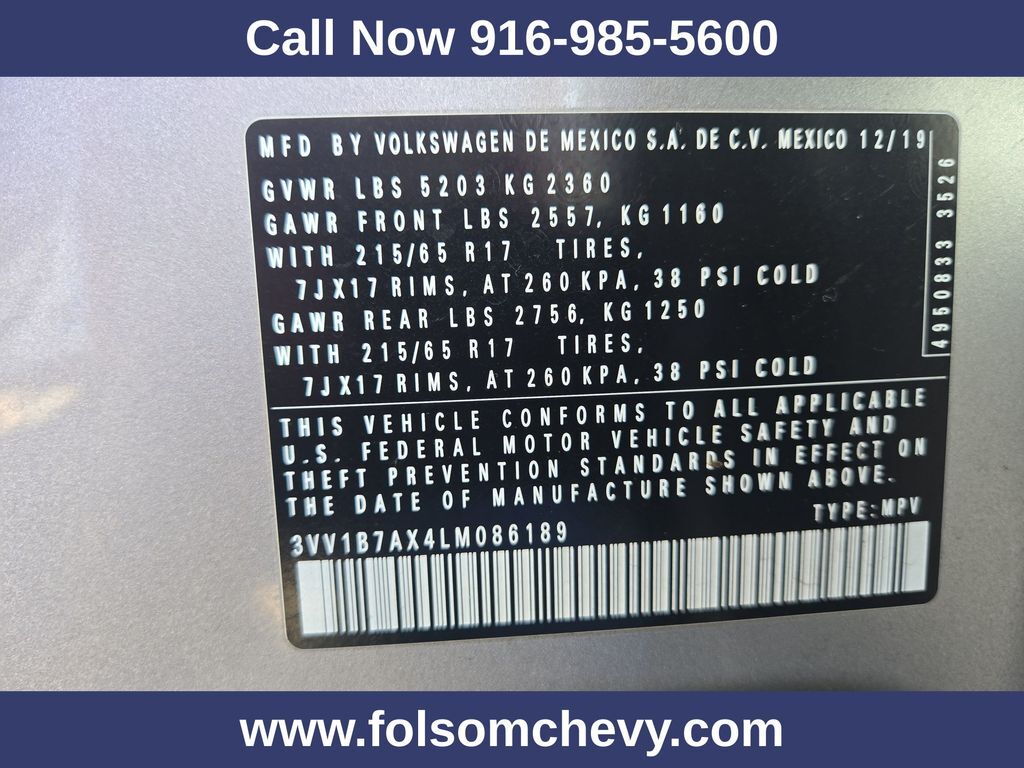 2020 Volkswagen Tiguan 2.0T S Folsom CA