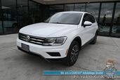 2020 Volkswagen Tiguan SE / AWD / Power & Heated Leather Seats / Panoramic Sunroof / Blind Spot Alert / Apple CarPlay & Android Auto / Wireless Phone Charger / Keyless Entry & Start / Back Up Camera / Tow Pkg / 27 MPG