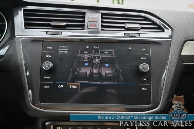 2020 Volkswagen Tiguan SE / AWD / Power & Heated Leather Seats / Panoramic Sunroof / Blind Spot Alert / Apple CarPlay & Android Auto / Wireless Phone Charger / Keyless Entry & Start / Back Up Camera / Tow Pkg / 27 MPG Anchorage AK
