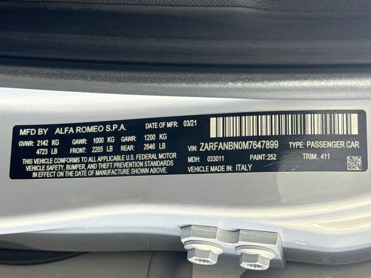 2021 Alfa Romeo Giulia Ti Willowbrook IL