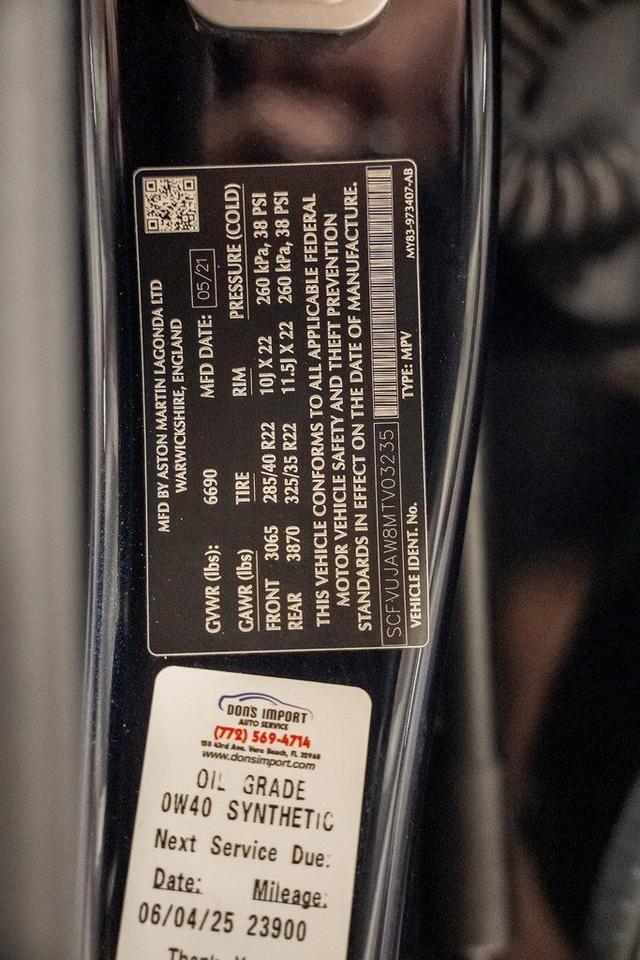 2021 Aston Martin DBX Base Ft Lauderdale FL