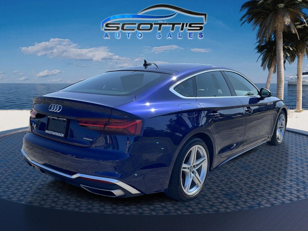 2021 Audi A5 Sportback S line Premium Plus~EXCELLENT CONDITION~ADAPTIVE CRUISE CONTROL~APPROACH LIGHTS~BLIND SPOT WARNING~DRIVER ASSISTANCE PACKAGE~HEATED SEATS~LEATHER SEATS~MOONROOF/ SUNROOF~PREMIUM SOUND SYSTEM~REAR CLIMATE CONTROLS~S LINE PACKAGE~SURROUND VIEW CAMERA~T Sarasota FL