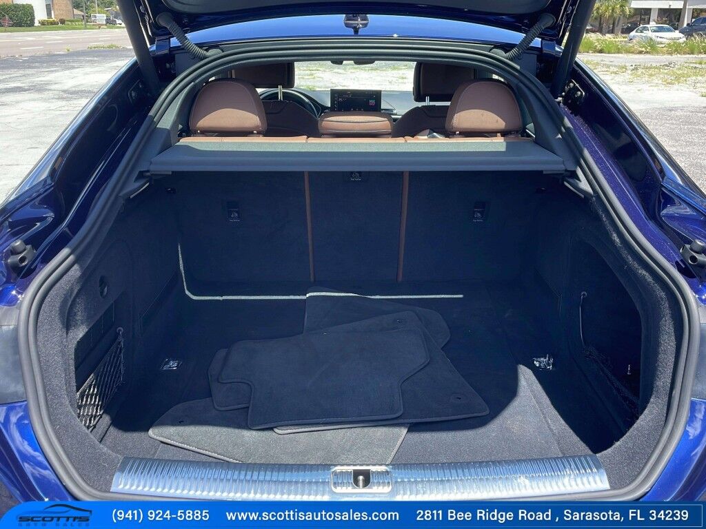 2021 Audi A5 Sportback S line Premium Plus~EXCELLENT CONDITION~ADAPTIVE CRUISE CONTROL~APPROACH LIGHTS~BLIND SPOT WARNING~DRIVER ASSISTANCE PACKAGE~HEATED SEATS~LEATHER SEATS~MOONROOF/ SUNROOF~PREMIUM SOUND SYSTEM~REAR CLIMATE CONTROLS~S LINE PACKAGE~SURROUND VIEW CAMERA~T Sarasota FL