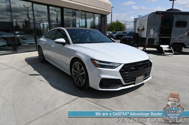 2021 Audi A7 Premium Plus 55 / AWD / S-Line / Heated & Cooled Leather Seats / Heated Steering Wheel / Sunroof / Navigation / Bang & Olufsen Speakers / Adaptive Cruise / Lane Departure & Blind Spot / 360 Camera / 29 MPG / 1-Owner Anchorage AK