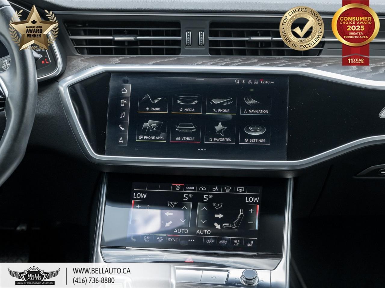 2021 Audi A7 Sportback Technik | QUATTRO | HUD | POWER AND MEMORY SEATS | WOOD TRIM | NO ACCIDENT Toronto ON