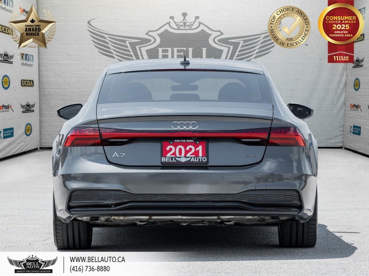 2021 Audi A7 Sportback Technik | QUATTRO | HUD | POWER AND MEMORY SEATS | WOOD TRIM | NO ACCIDENT Toronto ON