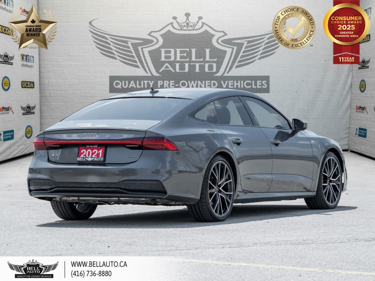 2021 Audi A7 Sportback Technik | QUATTRO | HUD | POWER AND MEMORY SEATS | WOOD TRIM | NO ACCIDENT Toronto ON