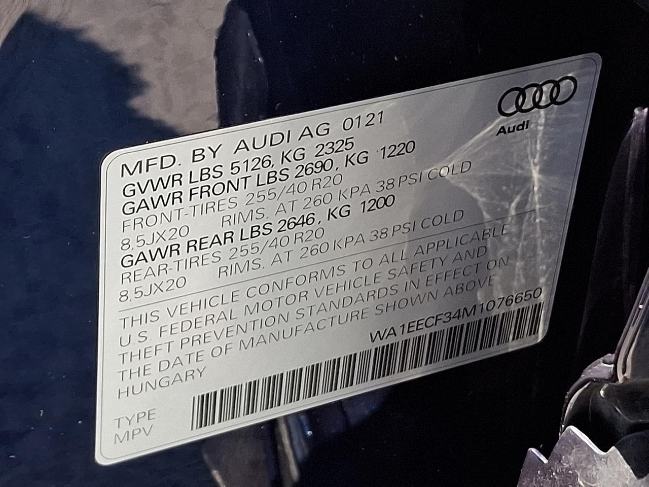 2021 Audi Q3 Premium Plus 45 TFSI S line quattro Tiptronic Vineland NJ