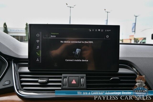 2021 Audi Q5 Premium Plus / AWD / Power & Heated Leather Seats / Heated Steering Wheel / Panoramic Sunroof / Adaptive Cruise / Lane Depart & Blind Spot Alert / 360 Camera / Apple CarPlay & Android Auto / USB Input / 28 MPG Anchorage AK