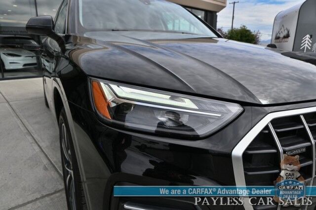 2021 Audi Q5 Premium Plus / AWD / Power & Heated Leather Seats / Heated Steering Wheel / Panoramic Sunroof / Adaptive Cruise / Lane Depart & Blind Spot Alert / 360 Camera / Apple CarPlay & Android Auto / USB Input / 28 MPG Anchorage AK