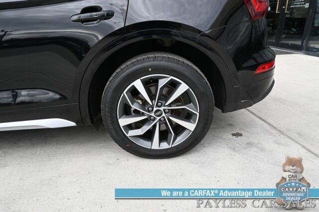 2021 Audi Q5 Premium Plus / AWD / Power & Heated Leather Seats / Heated Steering Wheel / Panoramic Sunroof / Adaptive Cruise / Lane Depart & Blind Spot Alert / 360 Camera / Apple CarPlay & Android Auto / USB Input / 28 MPG Anchorage AK