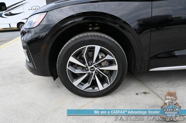 2021 Audi Q5 Premium Plus / AWD / Power & Heated Leather Seats / Heated Steering Wheel / Panoramic Sunroof / Adaptive Cruise / Lane Depart & Blind Spot Alert / 360 Camera / Apple CarPlay & Android Auto / USB Input / 28 MPG Anchorage AK