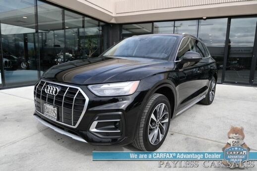 2021 Audi Q5 Premium Plus / AWD / Power & Heated Leather Seats / Heated Steering Wheel / Panoramic Sunroof / Adaptive Cruise / Lane Depart & Blind Spot Alert / 360 Camera / Apple CarPlay & Android Auto / USB Input / 28 MPG Anchorage AK