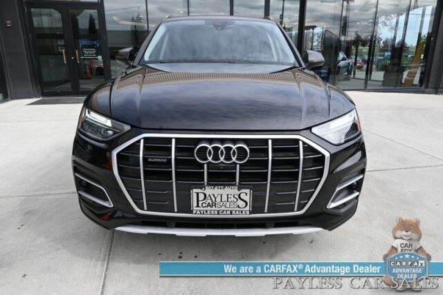 2021 Audi Q5 Premium Plus / AWD / Power & Heated Leather Seats / Heated Steering Wheel / Panoramic Sunroof / Adaptive Cruise / Lane Depart & Blind Spot Alert / 360 Camera / Apple CarPlay & Android Auto / USB Input / 28 MPG Anchorage AK
