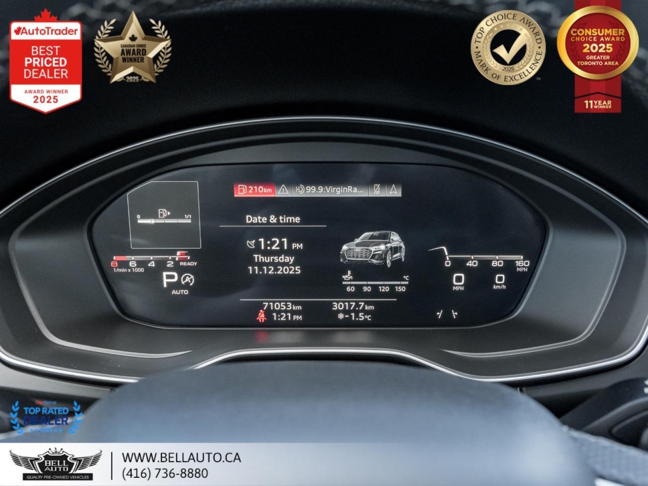 2021 Audi Q5 Technik | S-LINE | BLK PKG | NAVI | 360CAM | PANO | B&O | NOACCIDENT Toronto ON