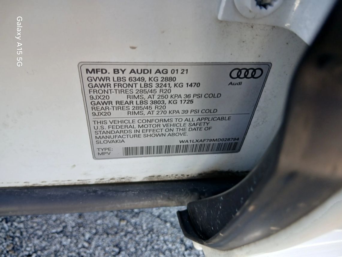 2021 Audi Q7 55 TFSI Premium Plus Sport Utility 4D Maitland FL