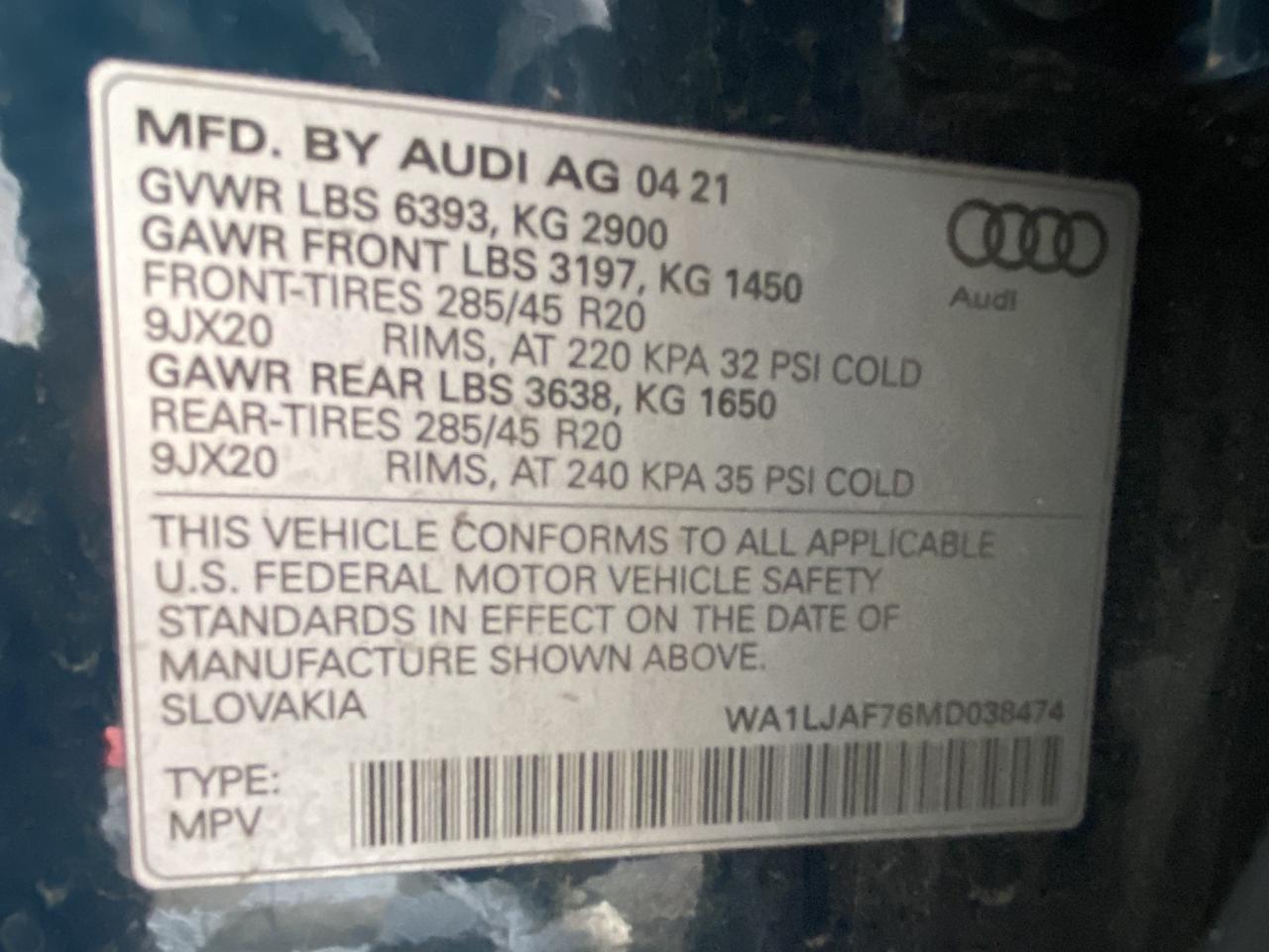 2021 Audi Q7 Premium Plus Richmond Hill NY