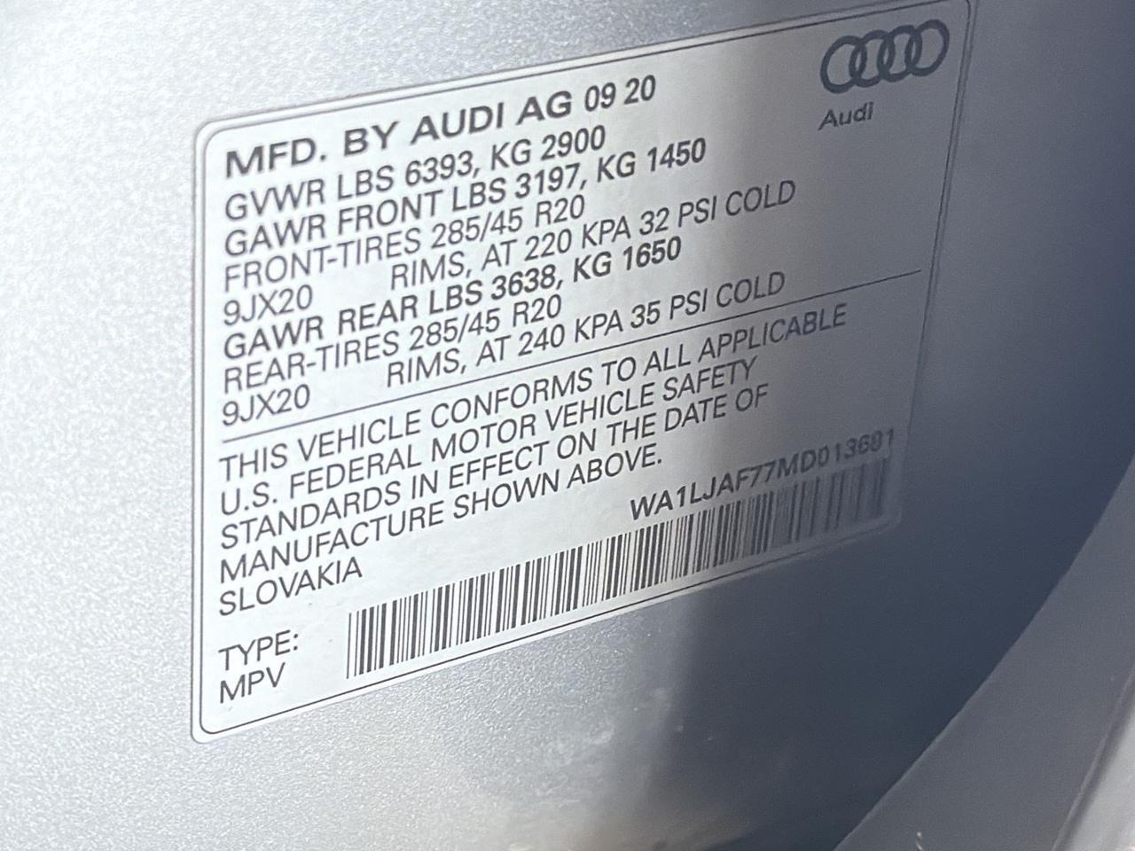 2021 Audi Q7 Premium Plus San Antonio TX
