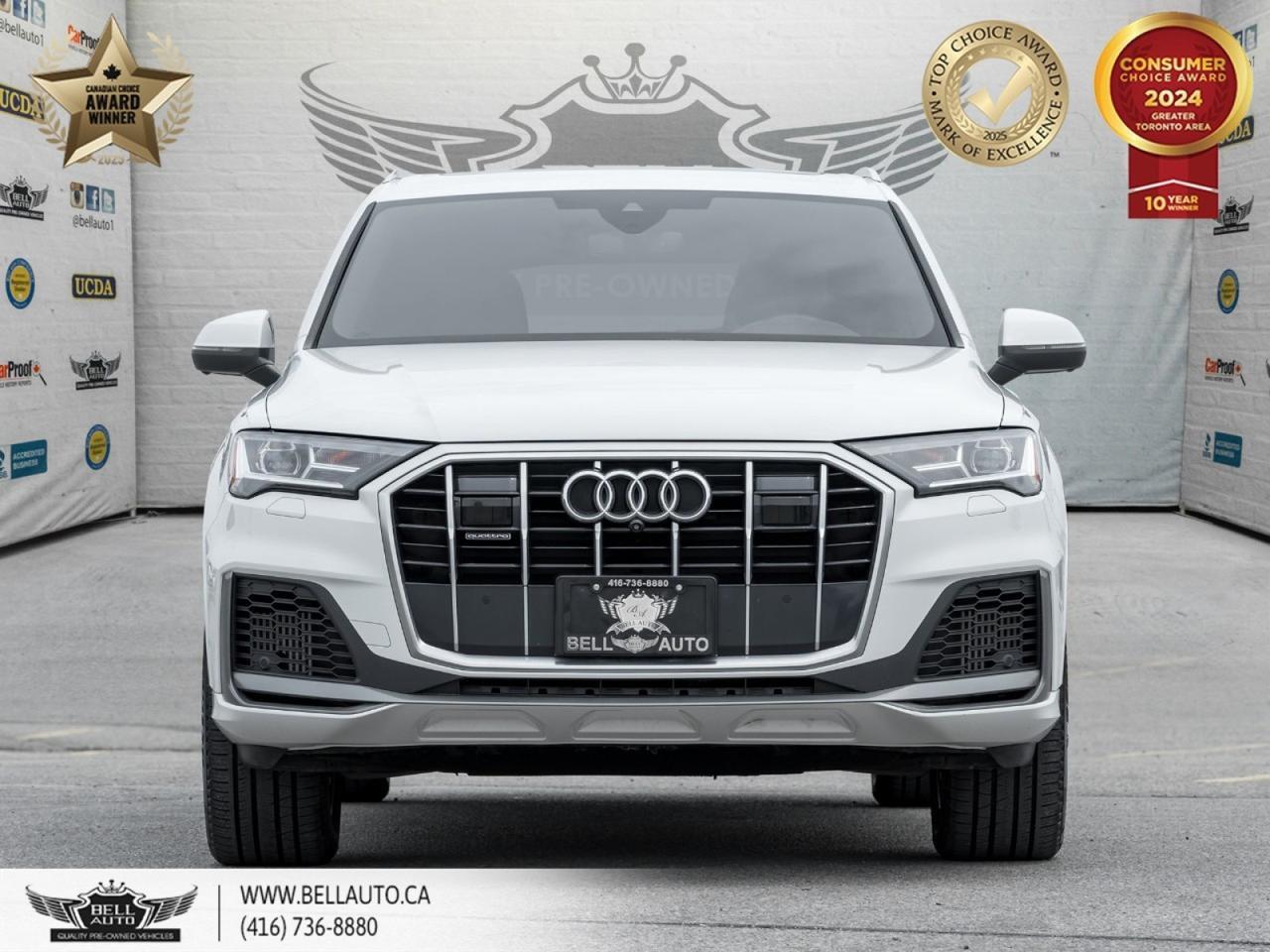 2021 Audi Q7 Progressiv, QUATTRO, 360CAM, 7-PASS, NAVI, PANO, BACKUPCAM, B.SPOT, DRVRASSISTPKG, NOACCIDENT Toronto ON
