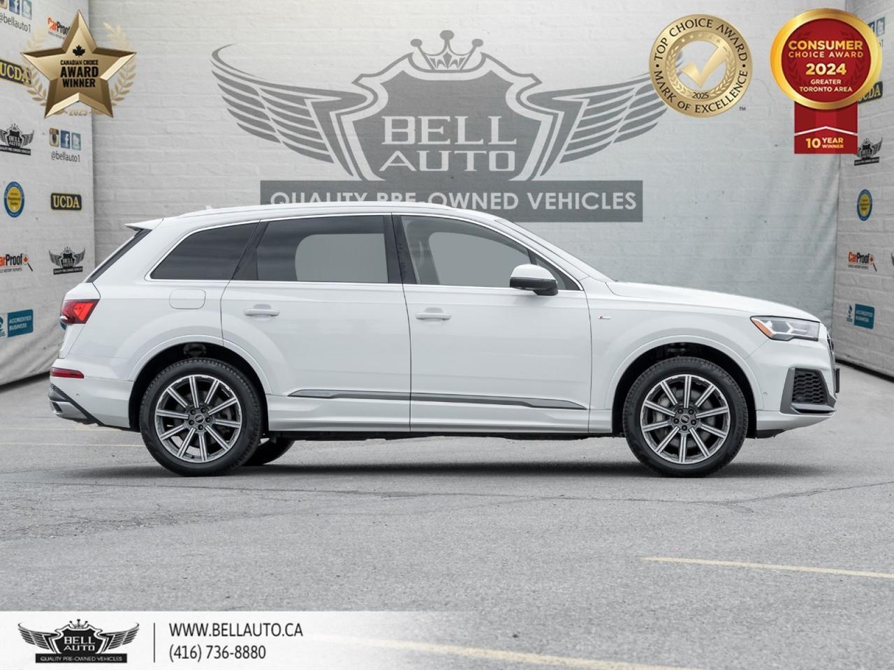 2021 Audi Q7 Progressiv, QUATTRO, 360CAM, 7-PASS, NAVI, PANO, BACKUPCAM, B.SPOT, DRVRASSISTPKG, NOACCIDENT Toronto ON
