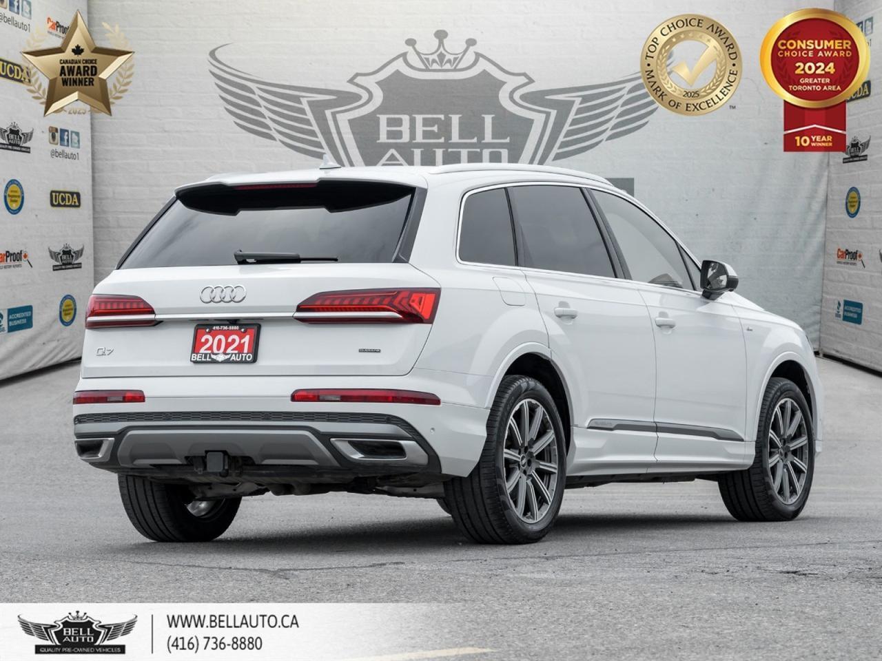 2021 Audi Q7 Progressiv, QUATTRO, 360CAM, 7-PASS, NAVI, PANO, BACKUPCAM, B.SPOT, DRVRASSISTPKG, NOACCIDENT Toronto ON