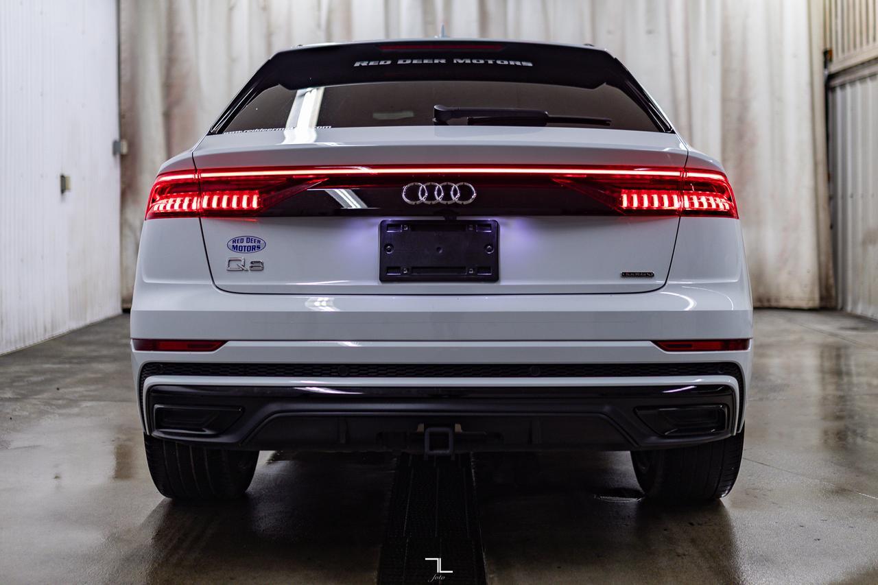 2021 Audi Q8 Quattro Progressiv S-Line Leather Roof Nav BCam Red Deer AB