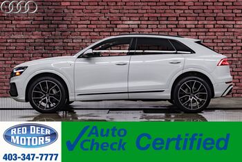 2021_Audi_Q8_Quattro Progressiv S-Line Leather Roof Nav BCam_ Red Deer AB