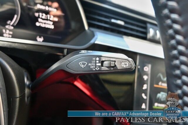 2021 Audi e-tron Prestige / AWD / Black Optic Pkg / Heated & Cooled Leather Seats / Panoramic Sunroof / Navigation / HUD / Bang & Olufsen Speakers / Lane Departure & Blind Spot Alert / 222 Mile Range / Low Miles / 1-Owner Anchorage AK