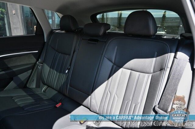 2021 Audi e-tron Prestige / AWD / Black Optic Pkg / Heated & Cooled Leather Seats / Panoramic Sunroof / Navigation / HUD / Bang & Olufsen Speakers / Lane Departure & Blind Spot Alert / 222 Mile Range / Low Miles / 1-Owner Anchorage AK