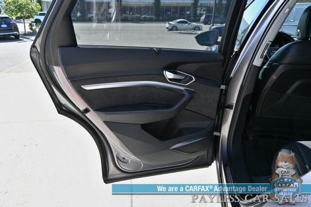 2021 Audi e-tron Prestige / AWD / Black Optic Pkg / Heated & Cooled Leather Seats / Panoramic Sunroof / Navigation / HUD / Bang & Olufsen Speakers / Lane Departure & Blind Spot Alert / 222 Mile Range / Low Miles / 1-Owner Anchorage AK