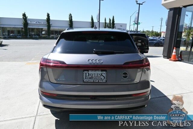 2021 Audi e-tron Prestige / AWD / Black Optic Pkg / Heated & Cooled Leather Seats / Panoramic Sunroof / Navigation / HUD / Bang & Olufsen Speakers / Lane Departure & Blind Spot Alert / 222 Mile Range / Low Miles / 1-Owner Anchorage AK