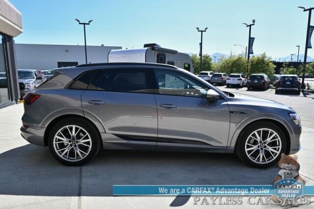 2021 Audi e-tron Prestige / AWD / Black Optic Pkg / Heated & Cooled Leather Seats / Panoramic Sunroof / Navigation / HUD / Bang & Olufsen Speakers / Lane Departure & Blind Spot Alert / 222 Mile Range / Low Miles / 1-Owner Anchorage AK