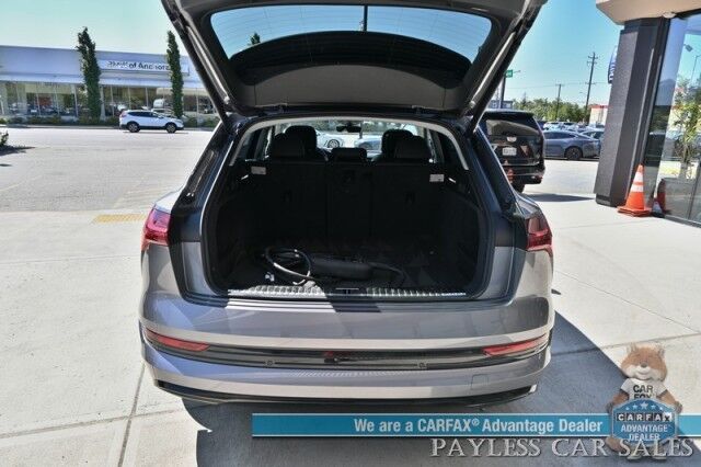 2021 Audi e-tron Prestige / AWD / Black Optic Pkg / Heated & Cooled Leather Seats / Panoramic Sunroof / Navigation / HUD / Bang & Olufsen Speakers / Lane Departure & Blind Spot Alert / 222 Mile Range / Low Miles / 1-Owner Anchorage AK