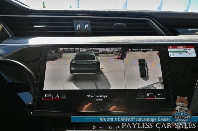 2021 Audi e-tron Sportback Premium Plus / AWD / Heated & Cooled Leather Seats / Panoramic Sunroof / NAV / Bang & Olufsen Speakers / Lane Depart & Blind Spot Alert / Apple CarPlay & Android Auto / 360 Cam / Tow Pkg / 218mi Range / 1-Owner Anchorage AK