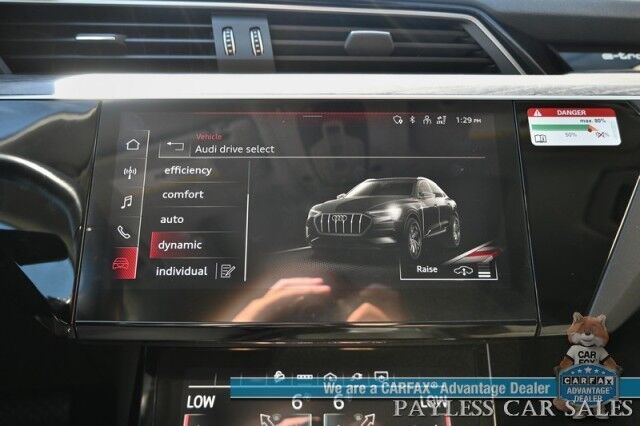 2021 Audi e-tron Sportback Premium Plus / AWD / Heated & Cooled Leather Seats / Panoramic Sunroof / NAV / Bang & Olufsen Speakers / Lane Depart & Blind Spot Alert / Apple CarPlay & Android Auto / 360 Cam / Tow Pkg / 218mi Range / 1-Owner Anchorage AK