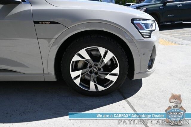 2021 Audi e-tron Sportback Premium Plus / AWD / Heated & Cooled Leather Seats / Panoramic Sunroof / NAV / Bang & Olufsen Speakers / Lane Depart & Blind Spot Alert / Apple CarPlay & Android Auto / 360 Cam / Tow Pkg / 218mi Range / 1-Owner Anchorage AK