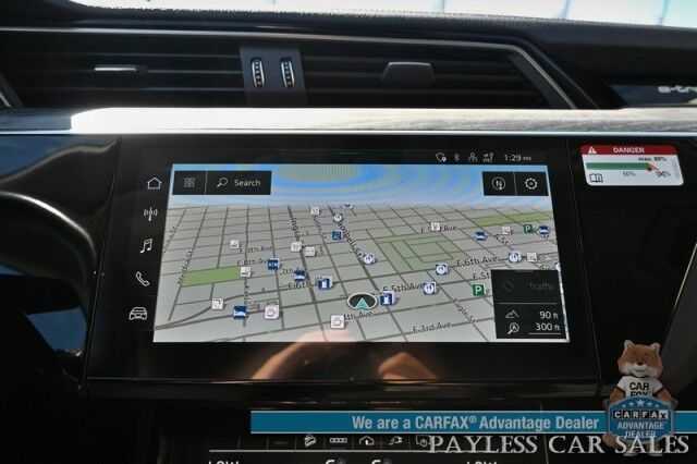 2021 Audi e-tron Sportback Premium Plus / AWD / Heated & Cooled Leather Seats / Panoramic Sunroof / NAV / Bang & Olufsen Speakers / Lane Depart & Blind Spot Alert / Apple CarPlay & Android Auto / 360 Cam / Tow Pkg / 218mi Range / 1-Owner Anchorage AK