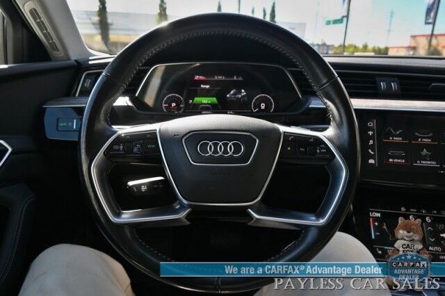2021 Audi e-tron Sportback Premium Plus / AWD / Heated & Cooled Leather Seats / Panoramic Sunroof / NAV / Bang & Olufsen Speakers / Lane Depart & Blind Spot Alert / Apple CarPlay & Android Auto / 360 Cam / Tow Pkg / 218mi Range / 1-Owner Anchorage AK