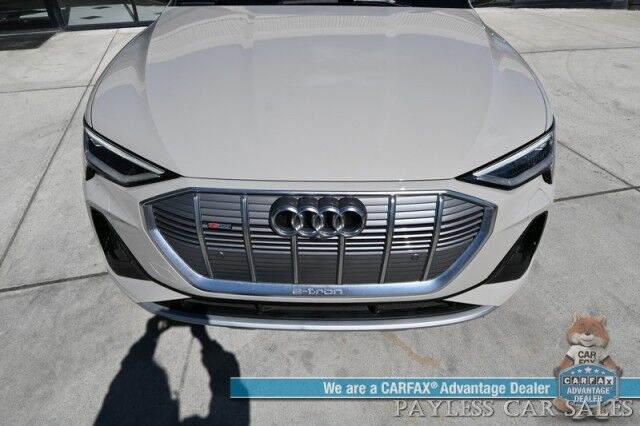 2021 Audi e-tron Sportback Premium Plus / AWD / Heated & Cooled Leather Seats / Panoramic Sunroof / NAV / Bang & Olufsen Speakers / Lane Depart & Blind Spot Alert / Apple CarPlay & Android Auto / 360 Cam / Tow Pkg / 218mi Range / 1-Owner Anchorage AK